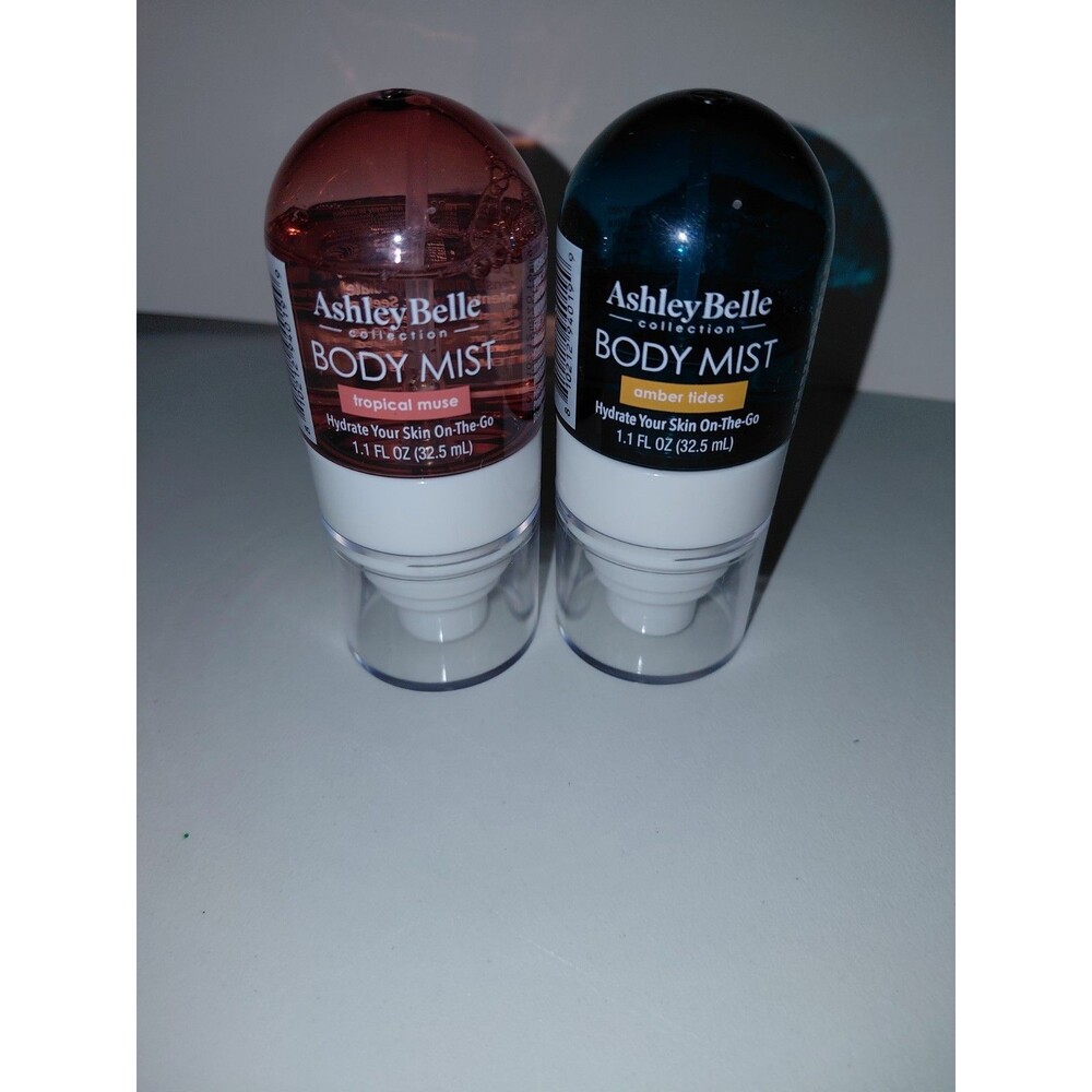 Ashley Belle Body Mist Lot of 2 Amber Mist & Tropical Muse